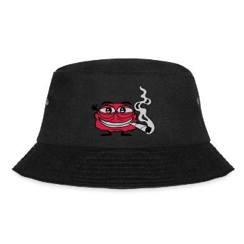 Weed smoking funny monster - Bucket Hat - black - Front - Lela (165cm)