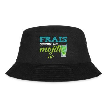 Mojito Morito Frais Cocktail Vacances Original Tee - Bob - noir - Devant - Lela (165cm)