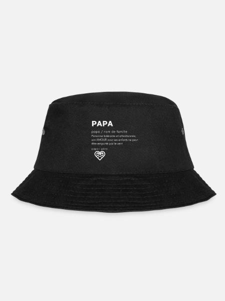 PAPA DESIGN POUR HOMMES T-SHIRT SWEAT ACCESSOIRES - Bob - noir