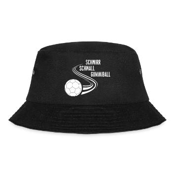 Schwirr Schwall Gummiball - Bucket Hat - Schwarz - Vorne - Lela (165cm)