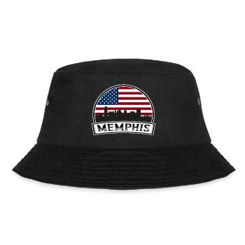 Memphis USA Skyline - Bucket Hat - black - Front - Lela (165cm)