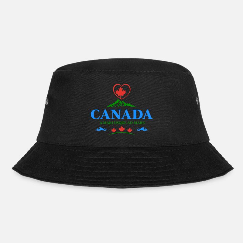 Canada Vancouver Montréal Toronto Maple Leaf Coeur - Bob - noir