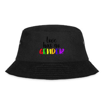 Love Has No Gender LGBTQ Gay Pride Rainbow - Bucket Hat - black - Front - Lela (165cm)