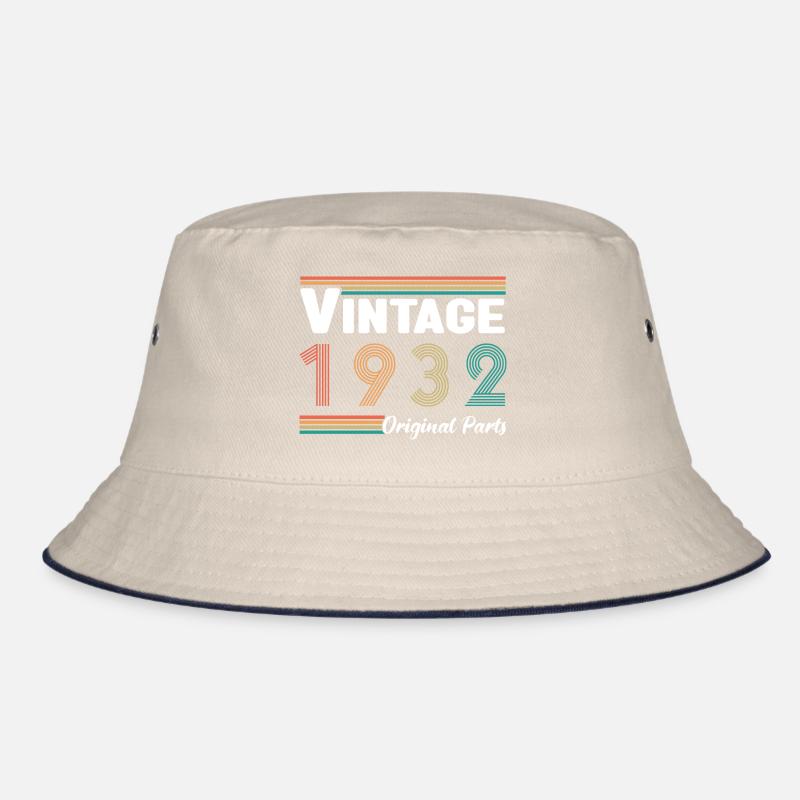 Vintage 1932 Originalteile Geburtstagsgeschenk Bucket Hat