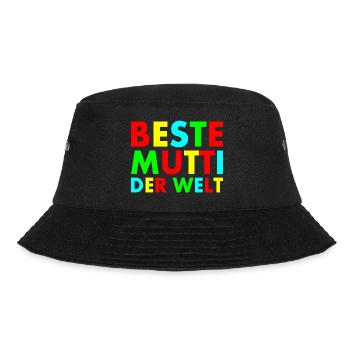 Beste mutti der welt - Bucket Hat - Schwarz - Vorne - Lela (165cm)