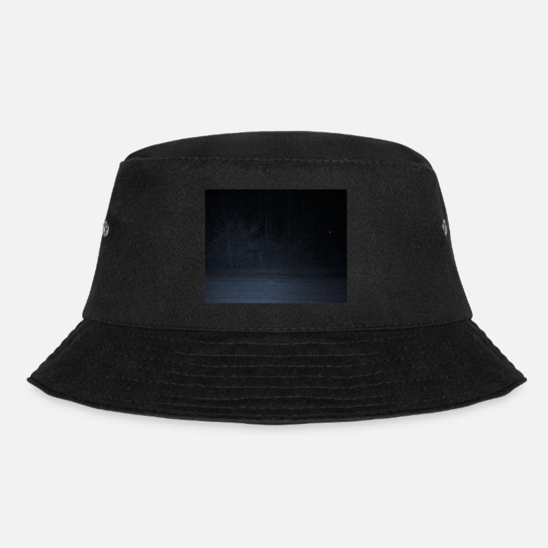 Creepy creature in the forest - Bucket Hat - black