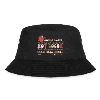 Cocoa Santa Claus Weihnachten Retro Weihnachtslied - Bucket Hat - Schwarz - Vorne - Lela (165cm)