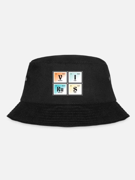 Virus | Periodic Table of Elements - Bucket Hat - black