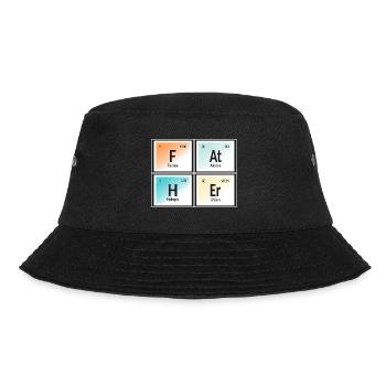Father | Periodic Table of Elements - Bucket Hat - black - Front - Lela (165cm)