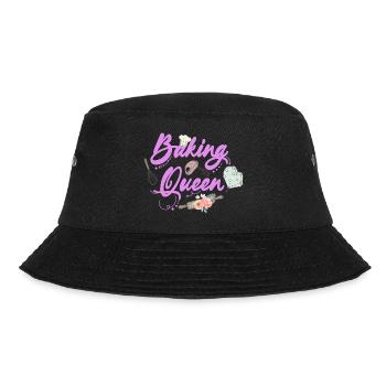 Backen Bäcker Bäckerin Bäckerei Konditorin Kuchen - Bucket Hat - Schwarz - Vorne - Lela (165cm)