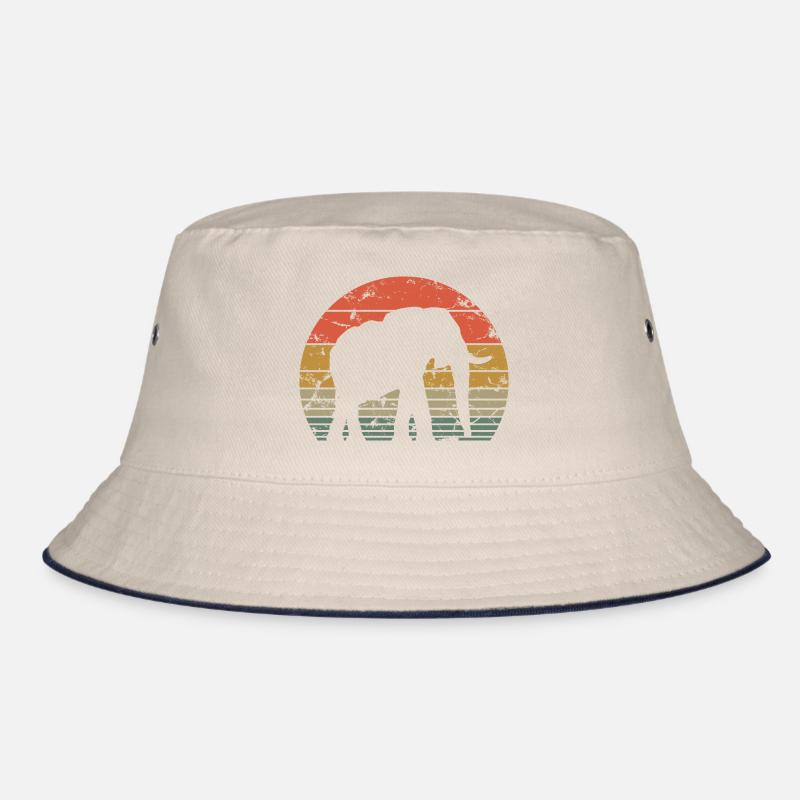 Éléphant Rétro Silhouette Faune Amoureux des éléphants Bob