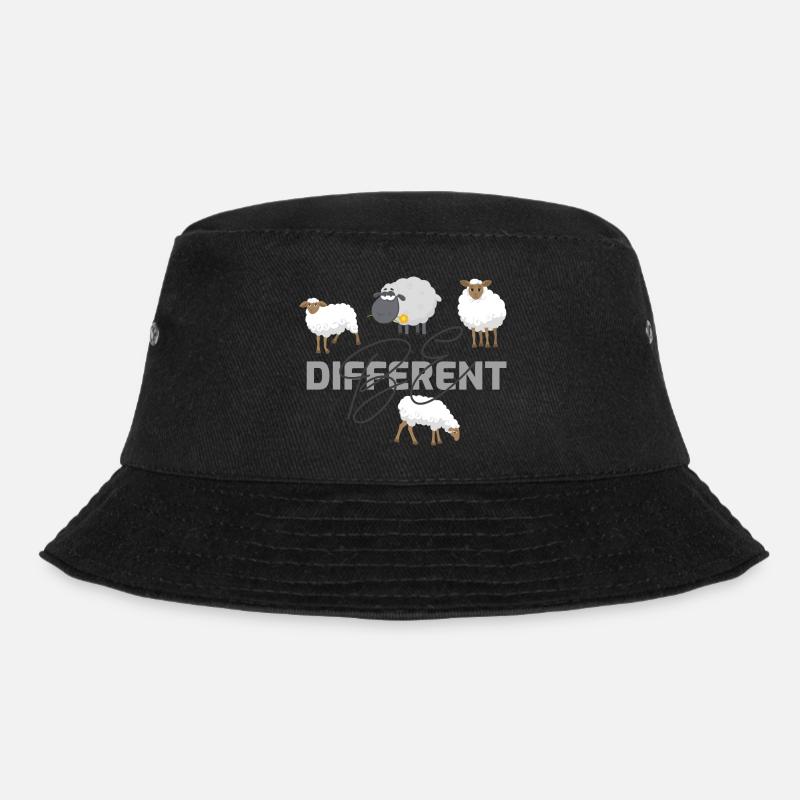 Be different - Bucket Hat - Schwarz