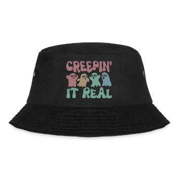 Ghosts Creepy Funny Halloween English - Bucket Hat - black - Front - Lela (165cm)
