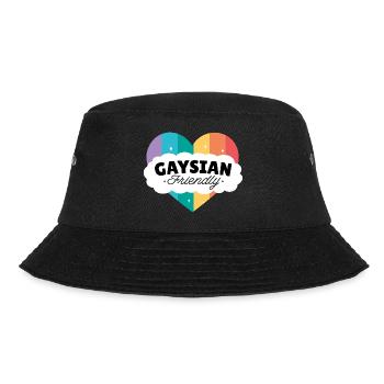 gay lesbian LGBTQ pride gaysian i gift - Bucket Hat - black - Front - Lela (165cm)