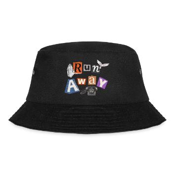 Lauf weg - Bucket Hat - Schwarz - Vorne - Lela (165cm)