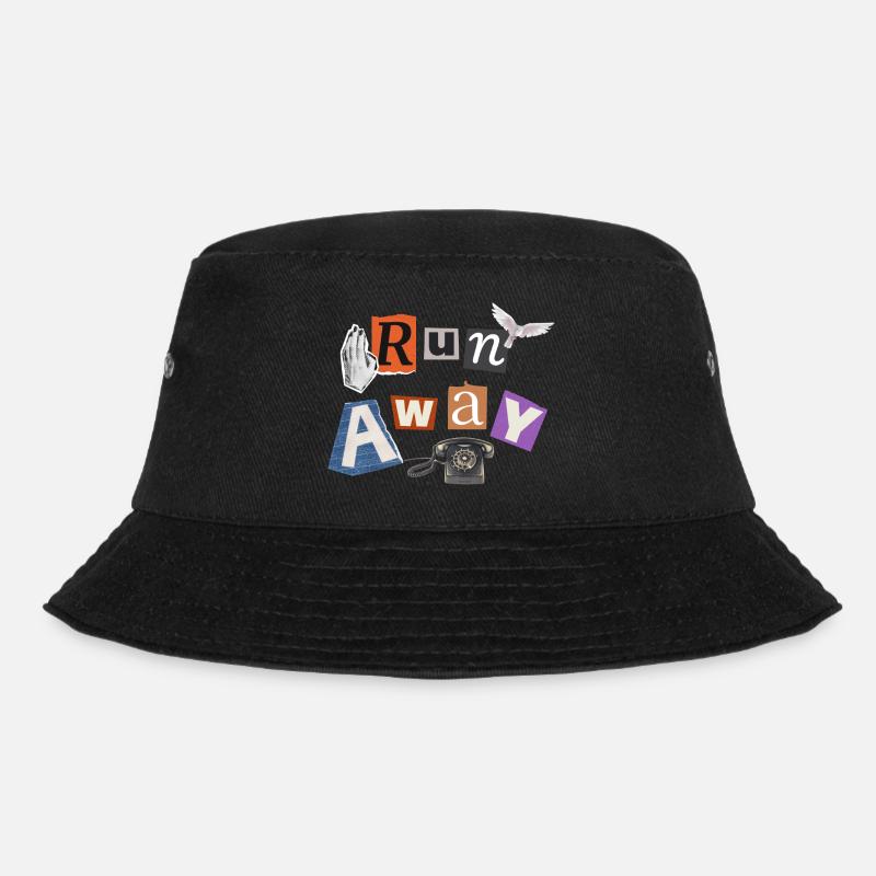 Lauf weg - Bucket Hat - Schwarz