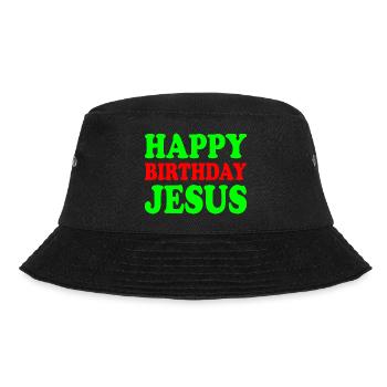 Happy birthday jesus - Bucket Hat - black - Front - Lela (165cm)