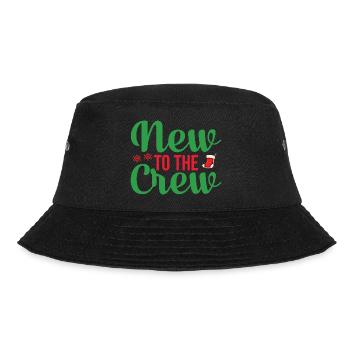Neu in der Team Weihnachten - Bucket Hat - Schwarz - Vorne - Lela (165cm)