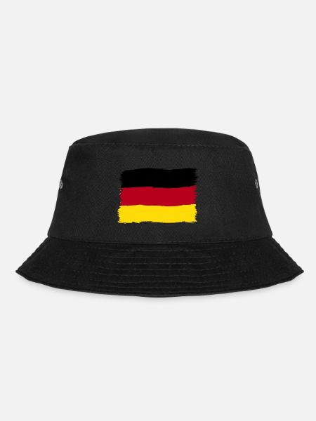 Deutschland Farben schwarz rot gold - Bucket Hat - Schwarz