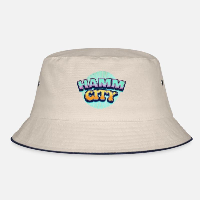 Hamm Germany City Font Pop Art Comic Bucket Hat