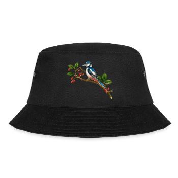 Bunter Vogel - Bucket Hat - Schwarz - Vorne - Lela (165cm)