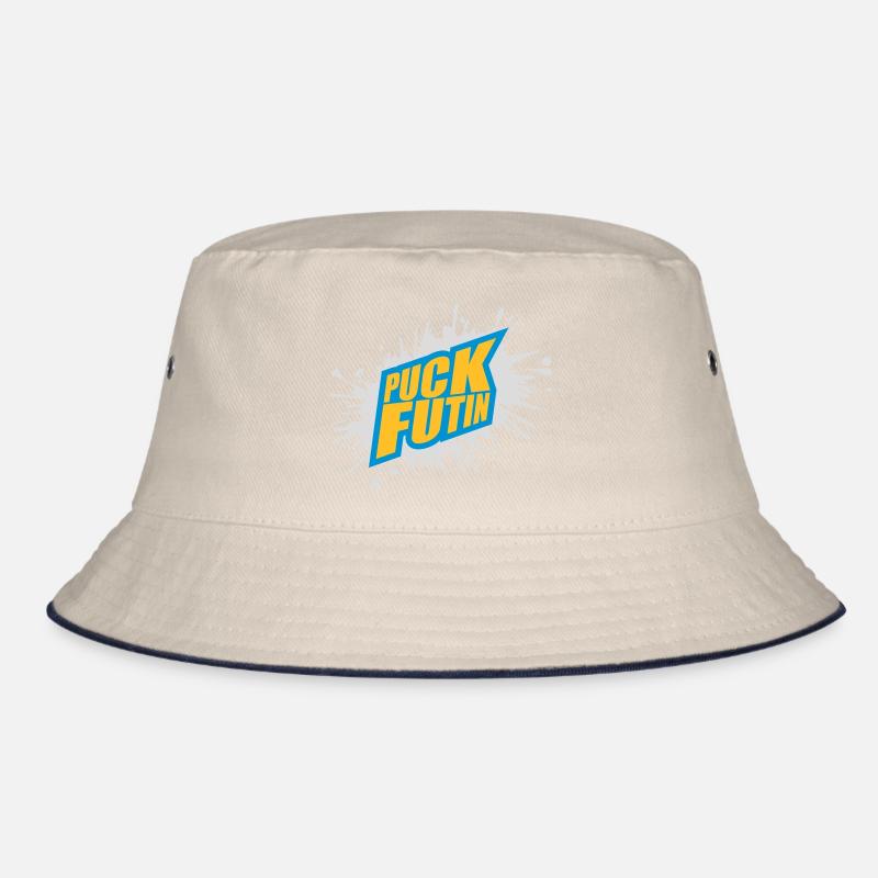 puck futin Logo Design Bucket Hat