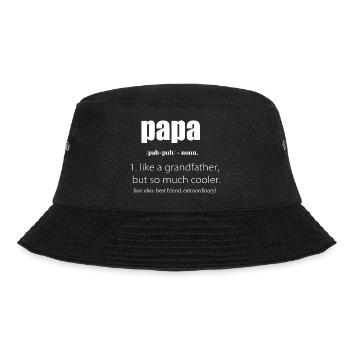 Funny Definition Of A Papa - Bucket Hat - black - Front - Lela (165cm)