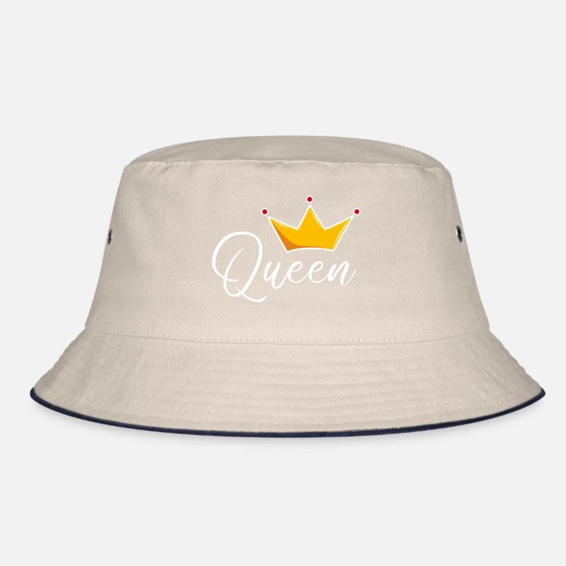 Queen with crown Bucket Hat