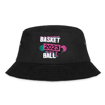 Basketball 2023 Basketballspieler Spieler Sport - Bucket Hat - Schwarz - Vorne - Lela (165cm)