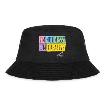 Quilten von Tagesdecken - Bucket Hat - Schwarz - Vorne - Lela (165cm)