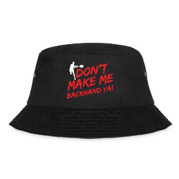 Tennisplatz Spruch Für Tennis - Bucket Hat - Schwarz - Vorne - Lela (165cm)