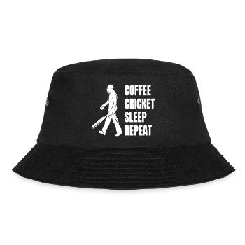 Cricket Slogan Cricket Fan Cricket Gift Team - Bucket Hat - black - Front - Lela (165cm)