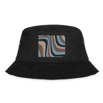 Vintage-Wellen - Bucket Hat - Schwarz - Vorne - Lela (165cm)