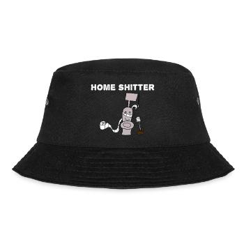 Home Shitter WC Toilet 00 - Bucket Hat - black - Front - Lela (165cm)