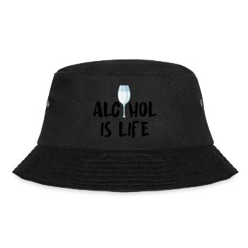 Beer Wine Whiskey Schnapps Alcohol - Bucket Hat - black - Front - Lela (165cm)