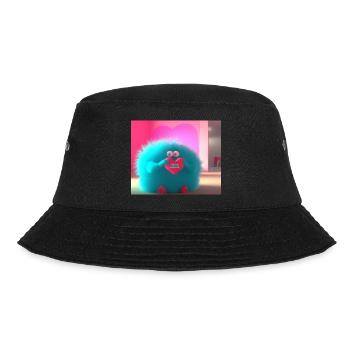 Monster mit Herz ICH BIN WERTVOLL - Bucket Hat - Schwarz - Vorne - Lela (165cm)
