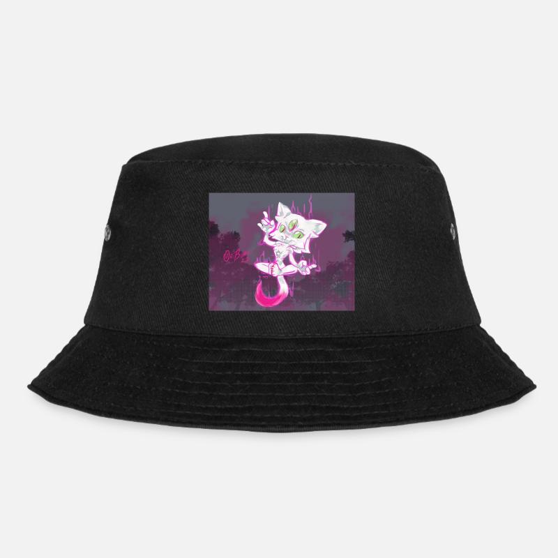 Psychic cat. - Bucket Hat - black