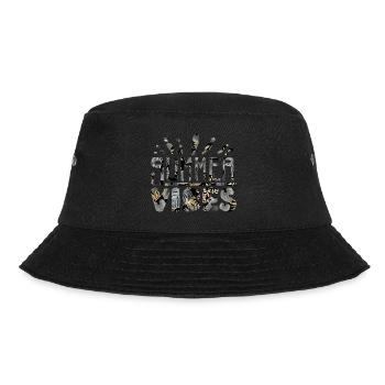 Summer Vibes Strand Urlaub - Bucket Hat - Schwarz - Vorne - Lela (165cm)