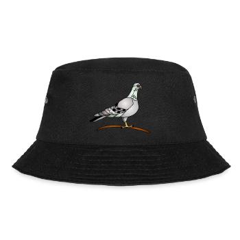 Vogel - Bucket Hat - Schwarz - Vorne - Lela (165cm)