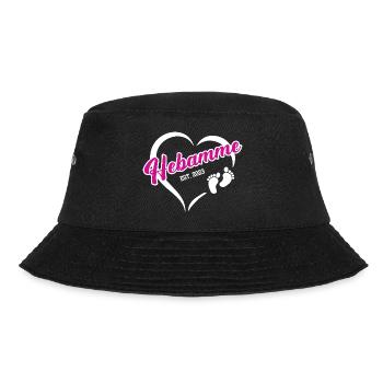 Hebamme 2023 Beruf Hebammenstudium Geburtshilfe - Bucket Hat - Schwarz - Vorne - Lela (165cm)