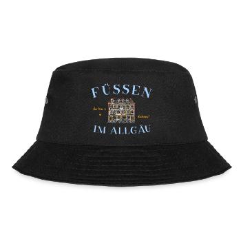 Füssen im Allgäu, Altstadt, Fassade Stadtapotheke - Bucket Hat - Schwarz - Vorne - Lela (165cm)