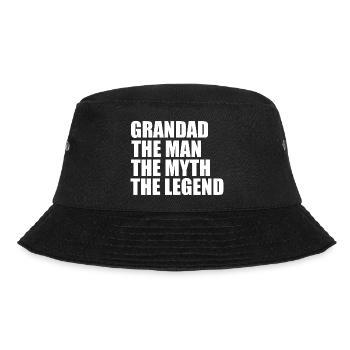 Zitat des Großvaters - Bucket Hat - Schwarz - Vorne - Lela (165cm)