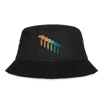 Retro Scout - Bucket Hat - Schwarz - Vorne - Lela (165cm)