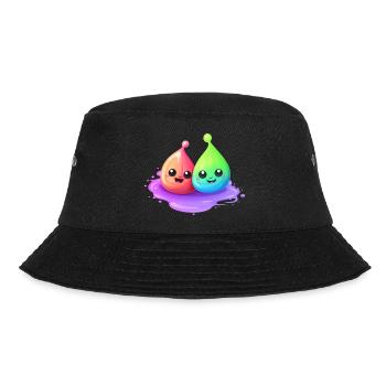 Two cheerful slimes - Bucket Hat - black - Front - Lela (165cm)