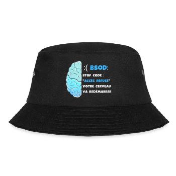 Votre cerveau va redémarrer. Accès refusé BSOD - Bob - noir - Devant - Lela (165cm)