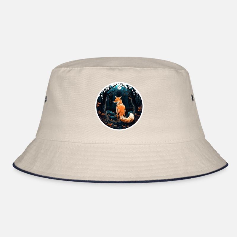Pack animals: foxes, foxes, forest dwellers, forest animals Bucket Hat