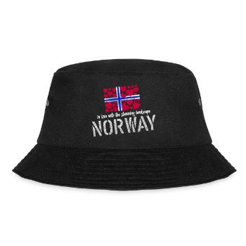 Norway norge - Bucket Hat - black - Front - Lela (165cm)