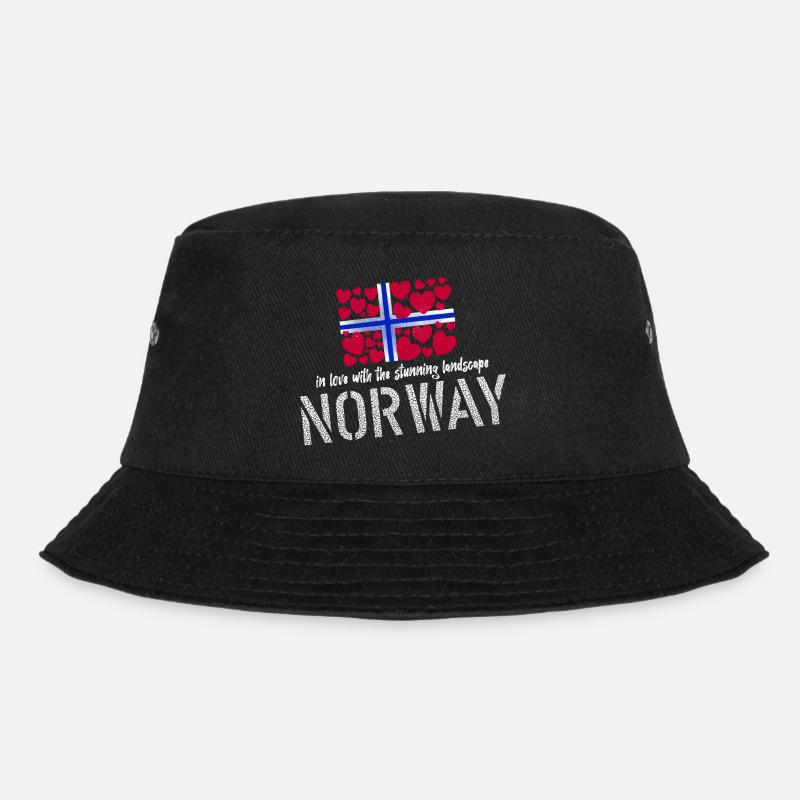 Norway norge - Bucket Hat - Schwarz