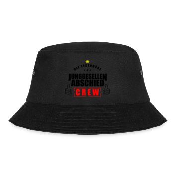 junggesellen crew 3 - Bucket Hat - Schwarz - Vorne - Lela (165cm)