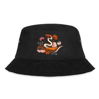 Animal Wildflowers Predator Gift Flowers Snake - Bucket Hat - black - Front - Lela (165cm)